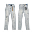 Ksubi 4x4 Cross-Patch Light-Wash Jeans