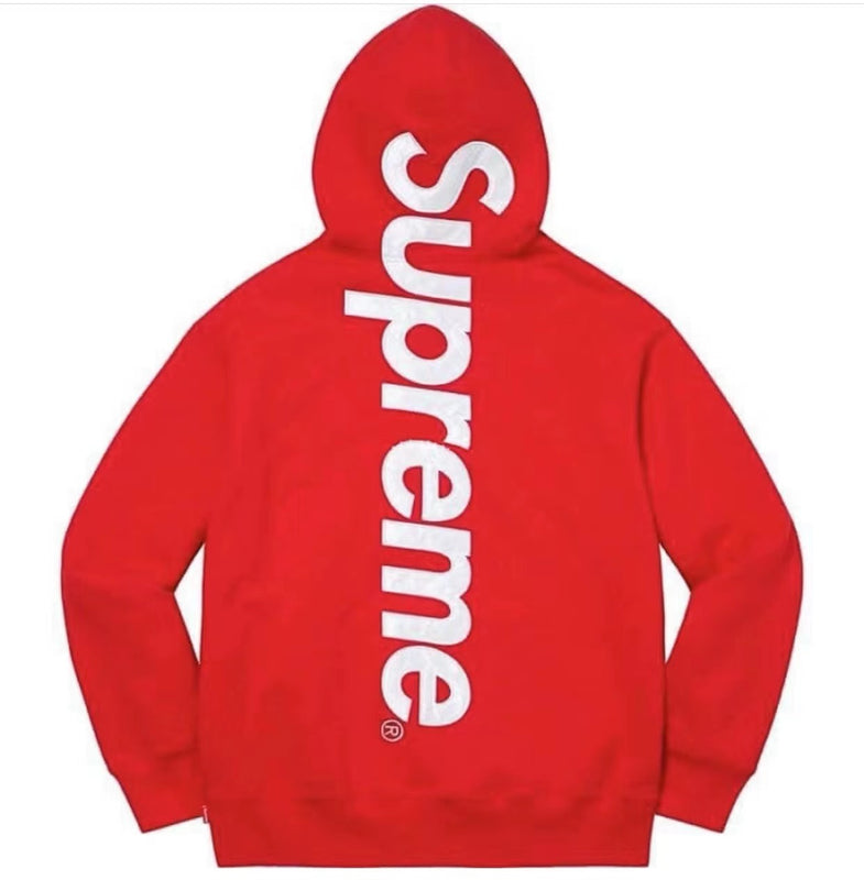 Supreme Vertical Logo Hoodie - Red