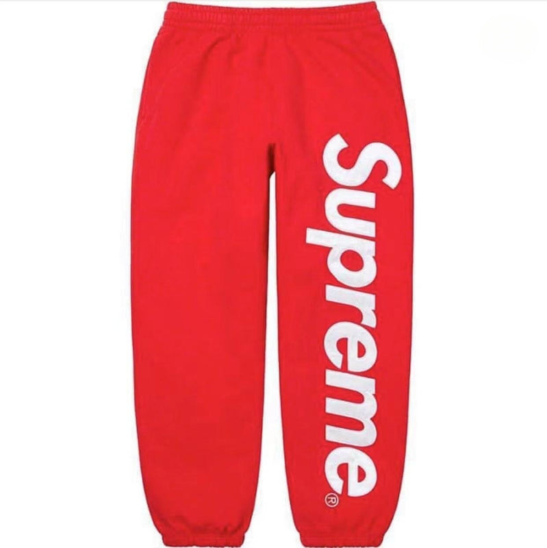 Supreme Vertical Logo Sweatpants - Red
