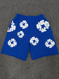 Denim Tears Cotton Wreath Shorts - Royal Blue