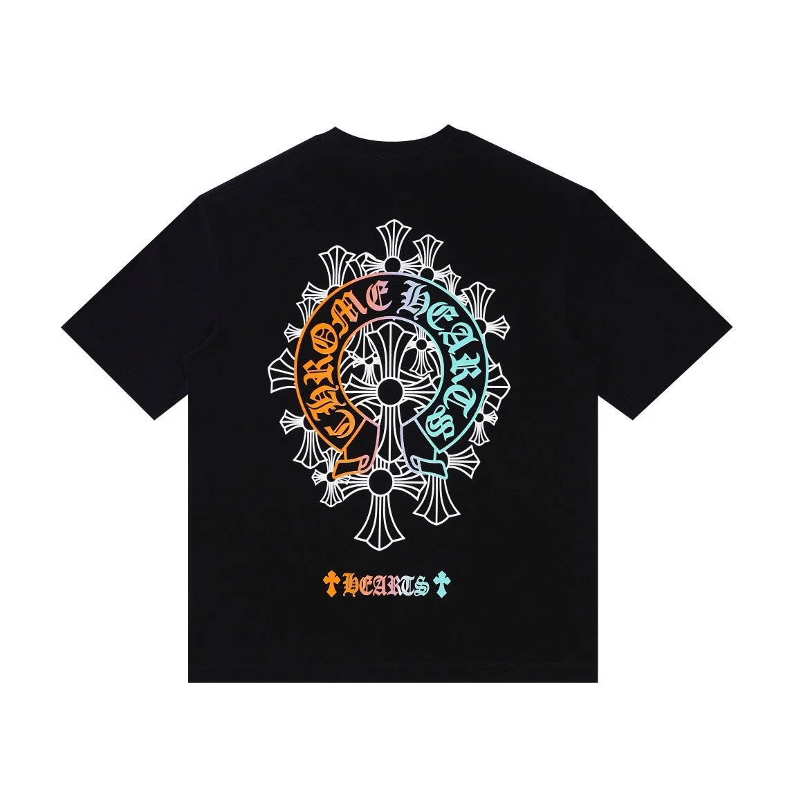 Chrome Hearts Black Multicolor Horseshoe T-Shirt
