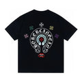 Chrome Hearts Black Multicolor Circle Cross T-Shirt