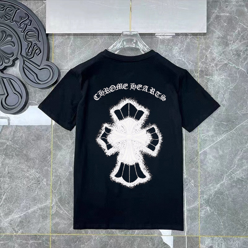 Chrome Hearts Black White Horseshoe T-Shirt