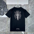 Chrome Hearts Black Grey Dagger Floral T-Shirt