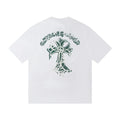 Chrome Hearts White Green Script Cross T-Shirt
