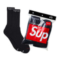 Supreme Hanes Crew Socks - Black